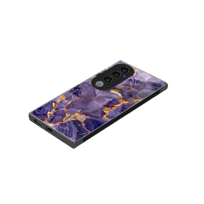Royal Amethyst stylish phone case for vivo v40 pro | glossy glass and slim fit