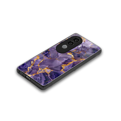 Royal Amethyst stylish phone case for vivo v40e | glossy glass and slim fit