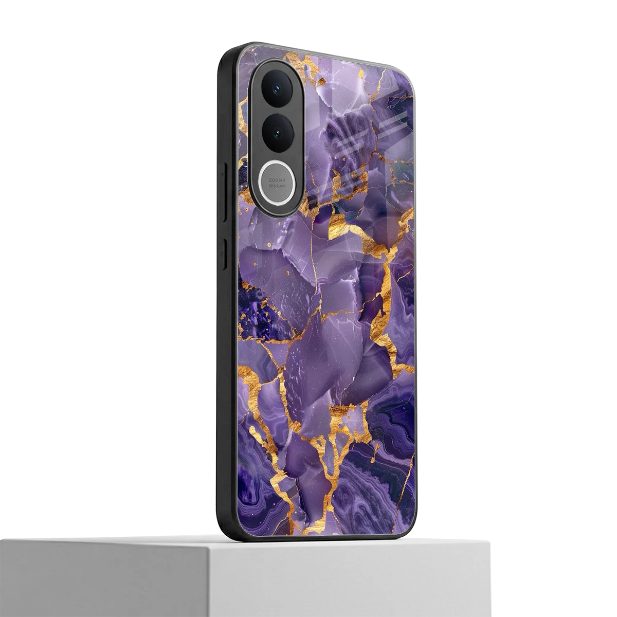 Royal Amethyst vivo v70 fe mobile cover | shockproof glass phone case