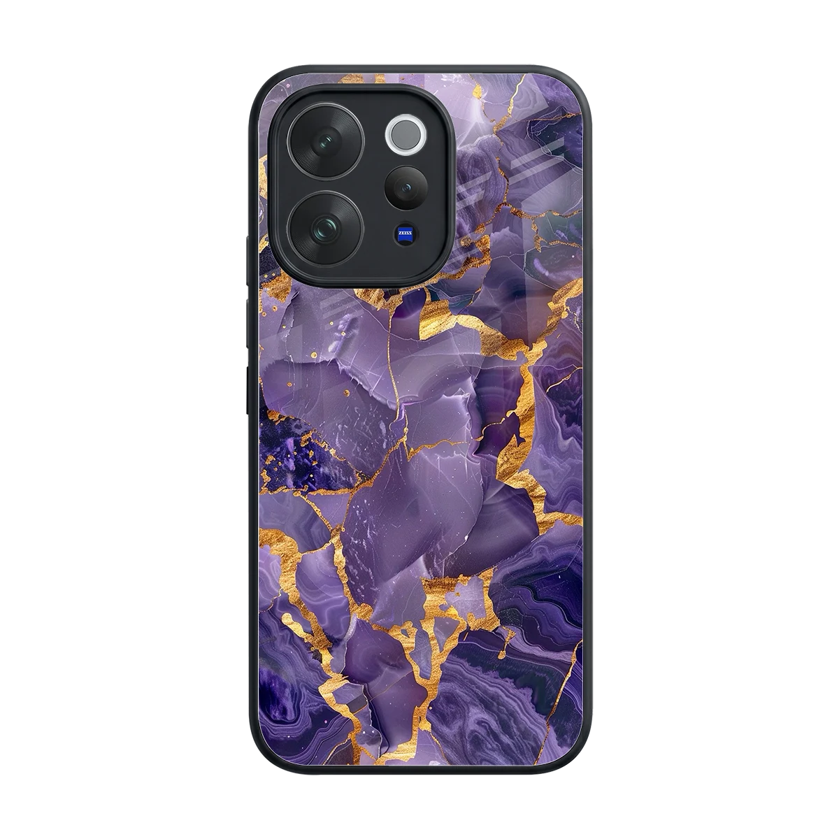 Royal Amethyst back phone cover | glass case for vivo v70 elite