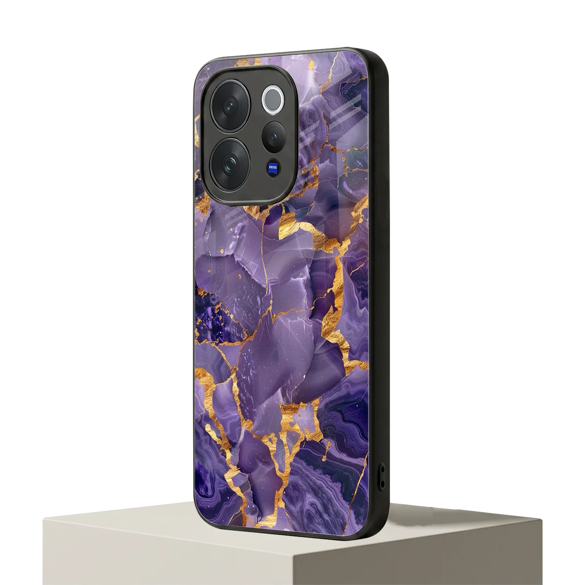 Royal Amethyst vivo v70 elite mobile cover | shockproof glass phone case