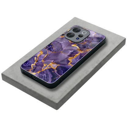 Royal Amethyst stylish phone case for vivo v70 | glossy glass and slim fit