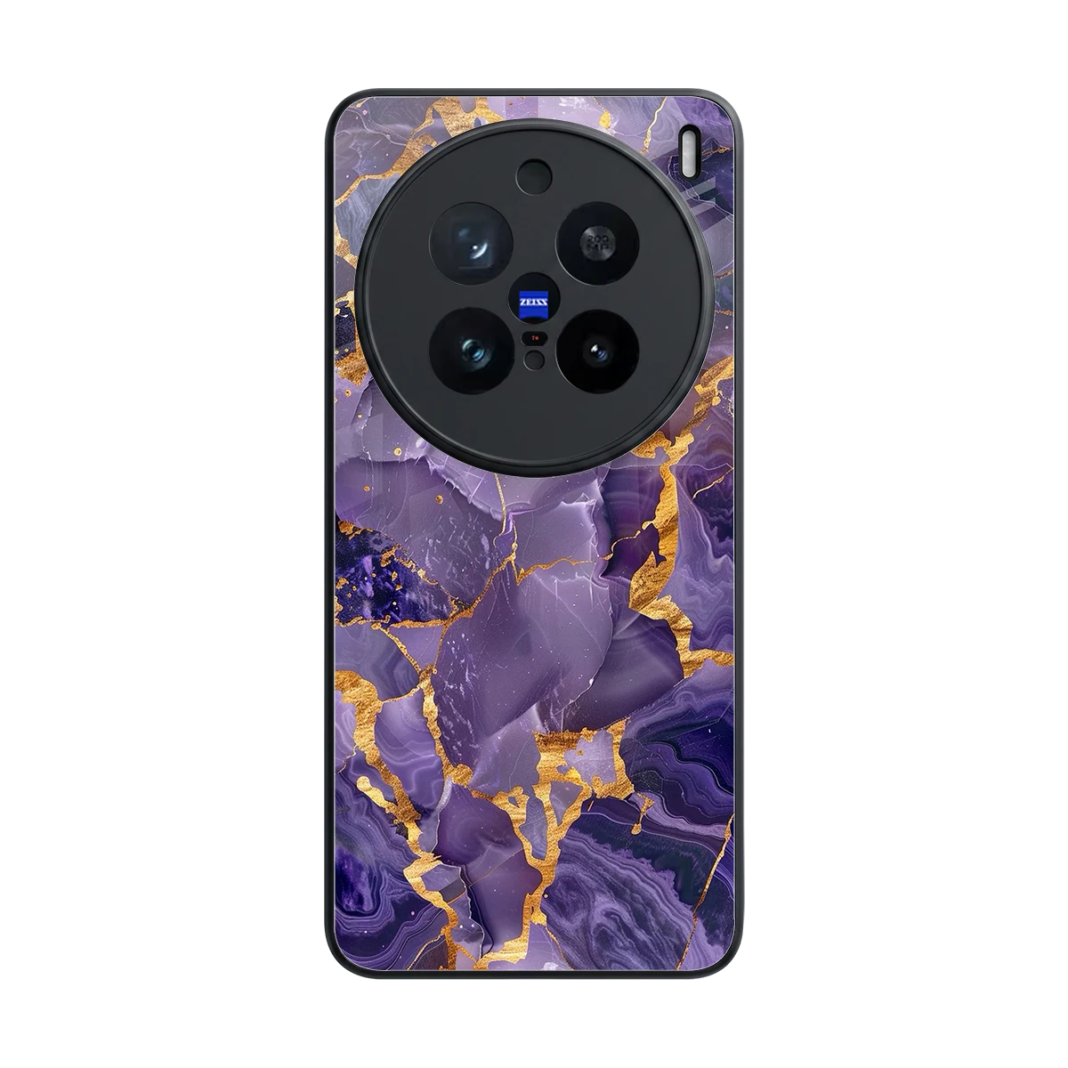 Royal Amethyst back phone cover | glass case for vivo x200 pro