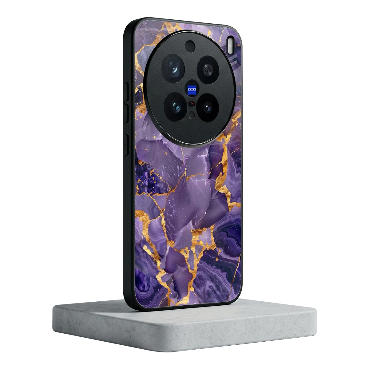 Royal Amethyst vivo x200 pro mobile cover | shockproof glass phone case