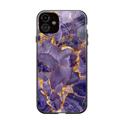 Royal Amethyst back phone cover | glass case for iphone 12