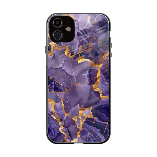 Royal Amethyst back phone cover | glass case for iphone 11
