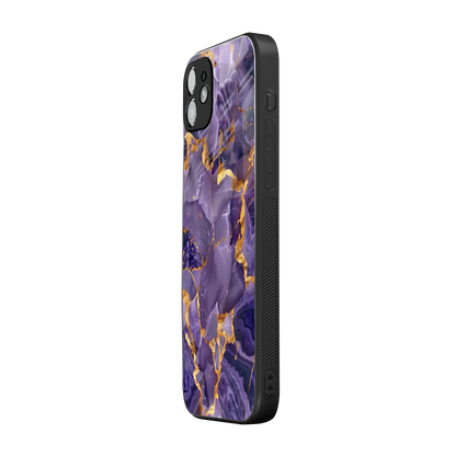 Royal Amethyst iphone 12 mobile cover | shockproof glass phone case