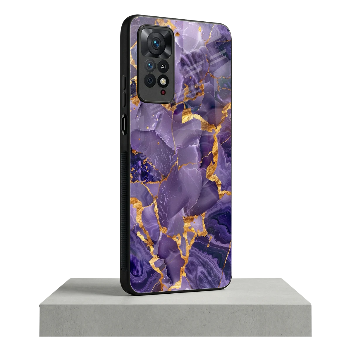 Royal Amethyst redmi note 11 pro mobile cover | shockproof glass phone case