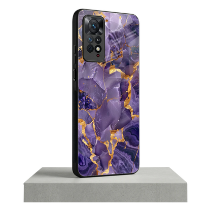 Royal Amethyst redmi note 11 pro mobile cover | shockproof glass phone case