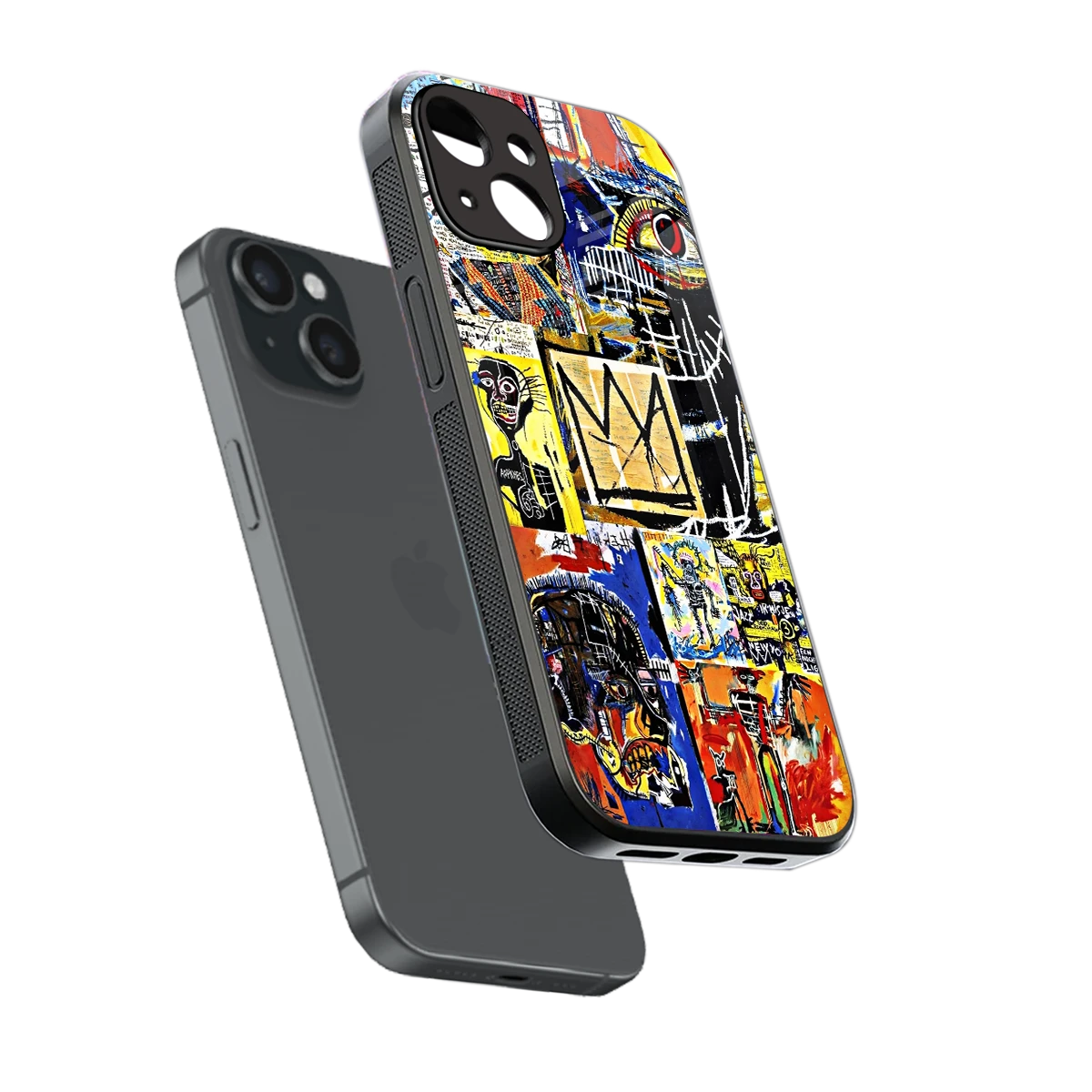 Royal Art sleek iphone 15 cover with tempered glass back and TPU edges