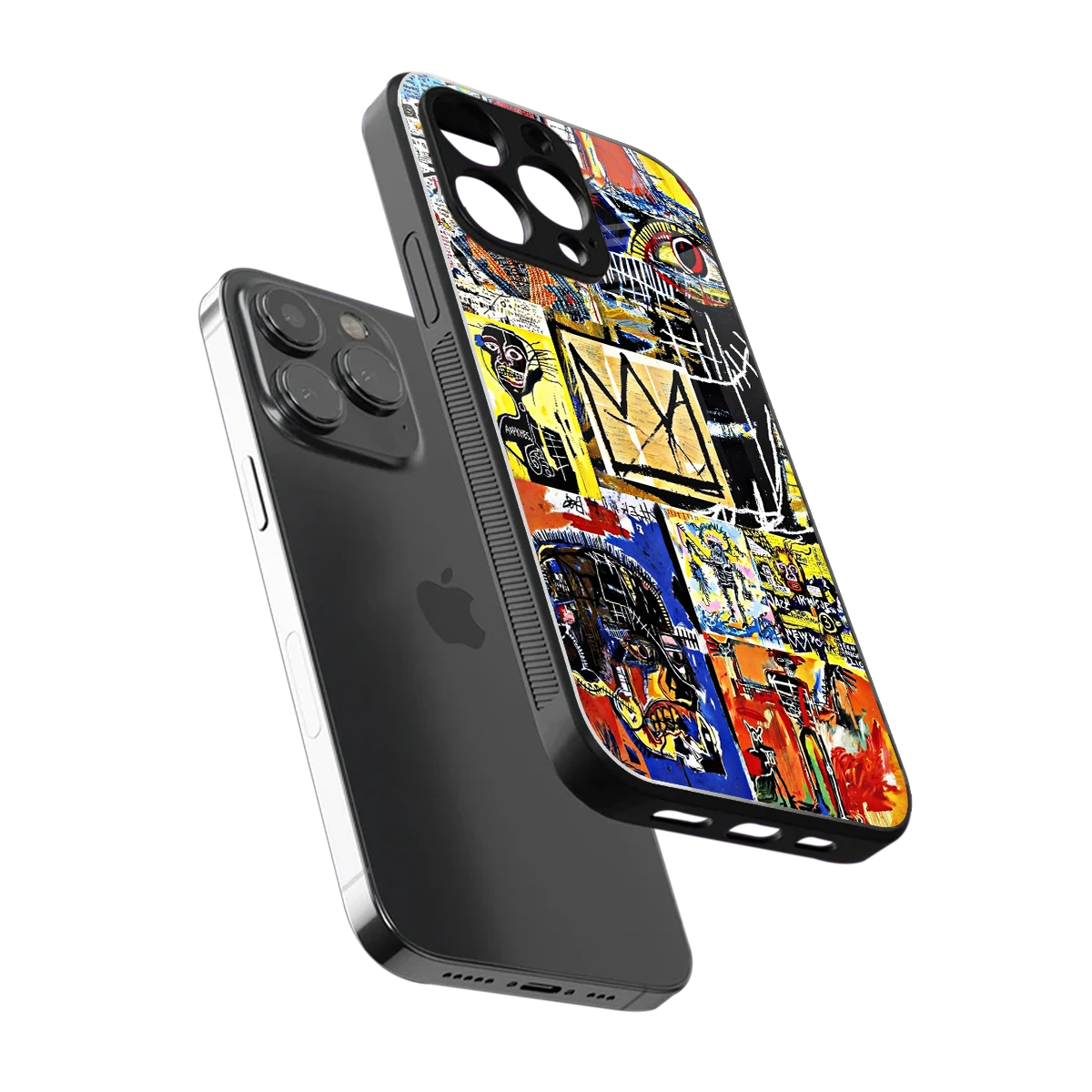 Royal Art sleek iphone 15 pro cover with tempered glass back and TPU edges