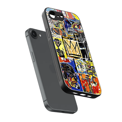 Royal Art sleek iphone 16e cover with tempered glass back and TPU edges