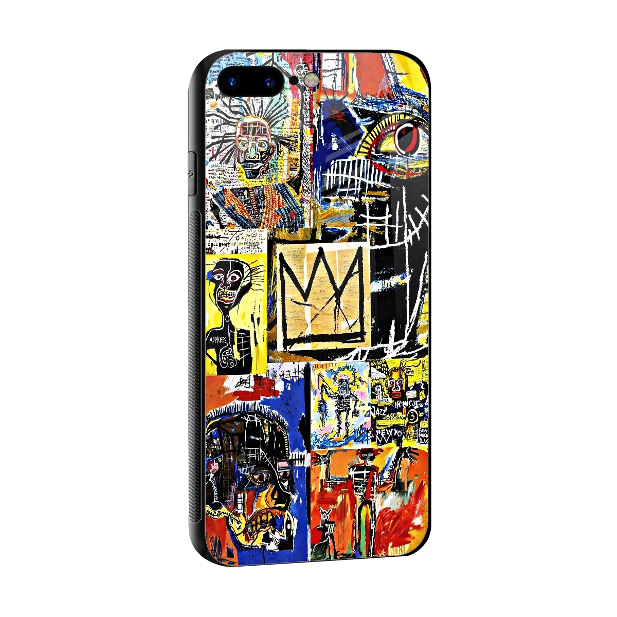 Royal Art sleek iphone 8 plus cover with tempered glass back and TPU edges
