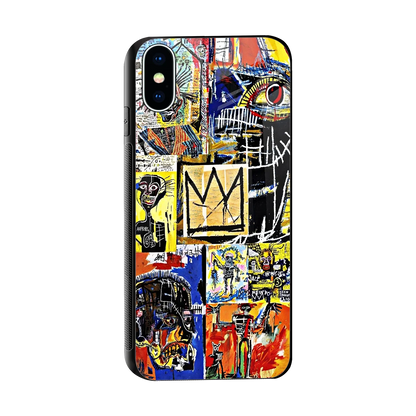 Royal Art sleek iphone xs cover with tempered glass back and TPU edges