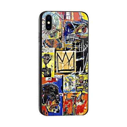 Royal Art sleek iphone xs max cover with tempered glass back and TPU edges