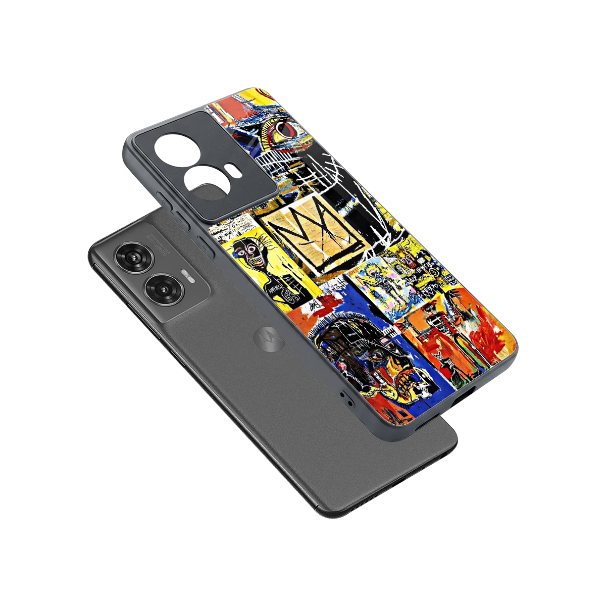 Royal Art sleek motorola edge 50 fusion cover with tempered glass back and TPU edges