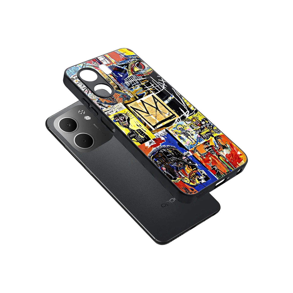 Royal Art sleek oppo a5x 5g cover with tempered glass back and TPU edges