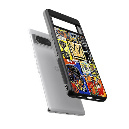 Royal Art sleek google pixel 8 cover with tempered glass back and TPU edges