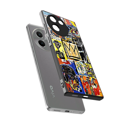 Royal Art sleek vivo v30e cover with tempered glass back and TPU edges