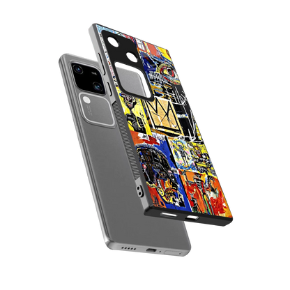 Royal Art sleek vivo v30 cover with tempered glass back and TPU edges