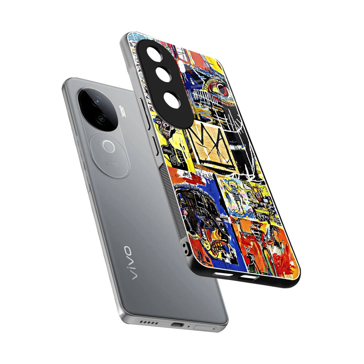 Royal Art sleek vivo v40e cover with tempered glass back and TPU edges