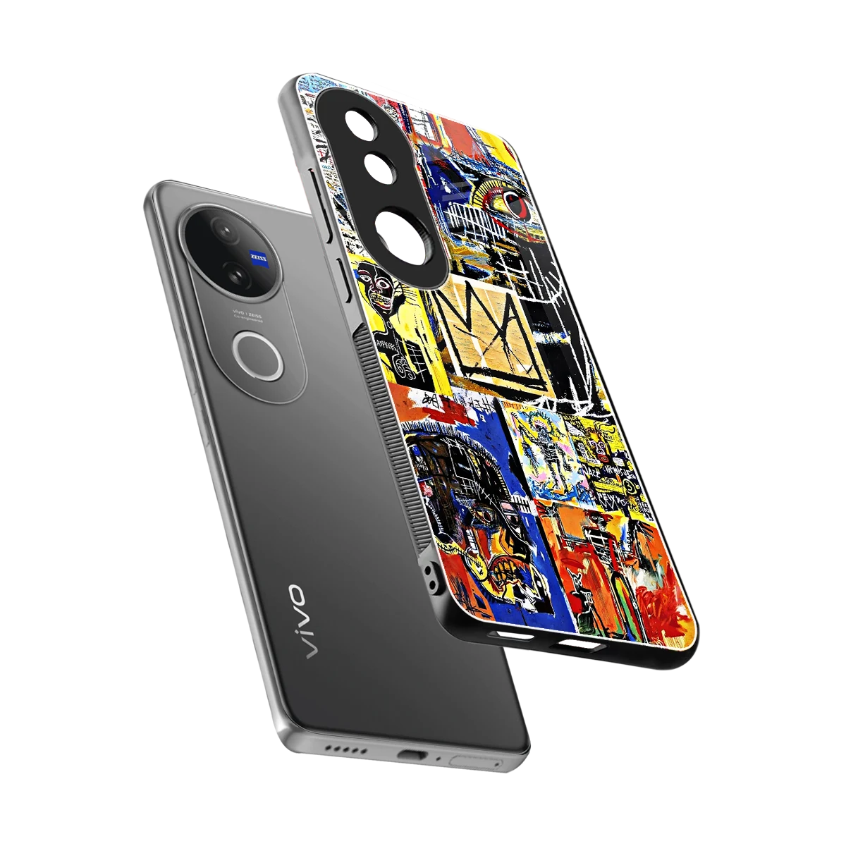 Royal Art sleek vivo v50 cover with tempered glass back and TPU edges