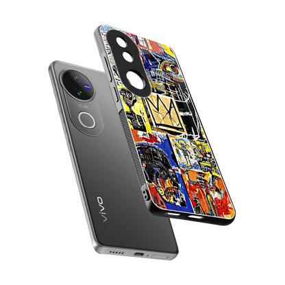 Royal Art sleek vivo v50 cover with tempered glass back and TPU edges