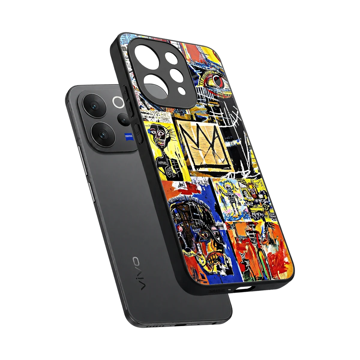 Royal Art sleek vivo v70 cover with tempered glass back and TPU edges