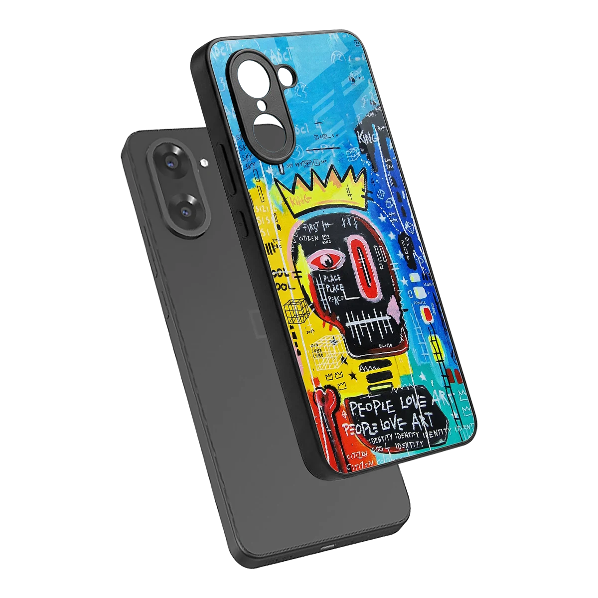 Royal Graffiti sleek oneplus nord ce5 5g cover with tempered glass back and TPU edges