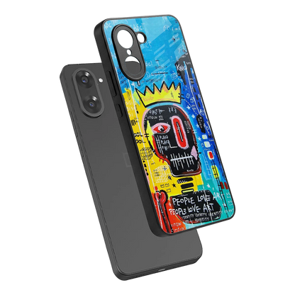 Royal Graffiti sleek oneplus nord ce5 5g cover with tempered glass back and TPU edges
