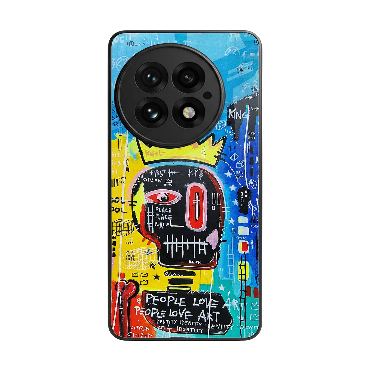 Royal Graffiti back phone cover | glass case for oneplus 13