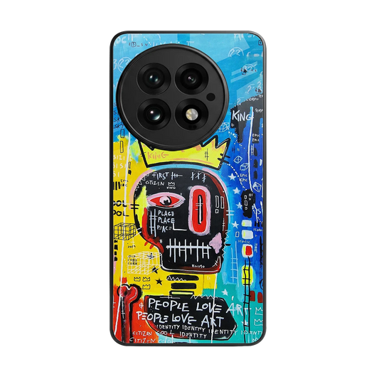 Royal Graffiti back phone cover | glass case for oneplus 13