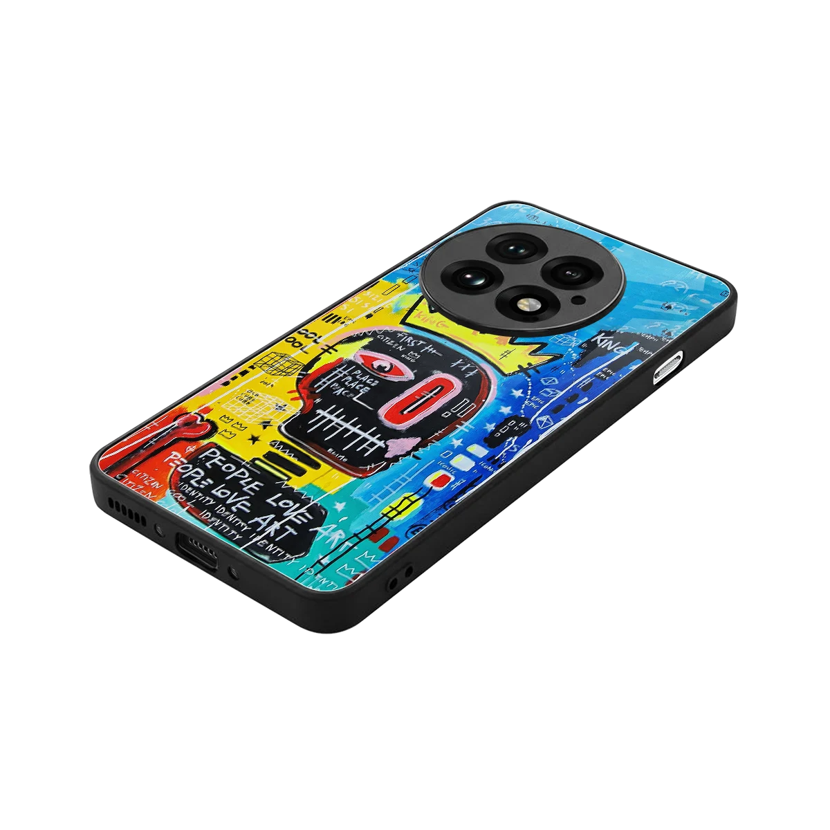 Royal Graffiti stylish phone case for oneplus 13 | glossy glass and slim fit