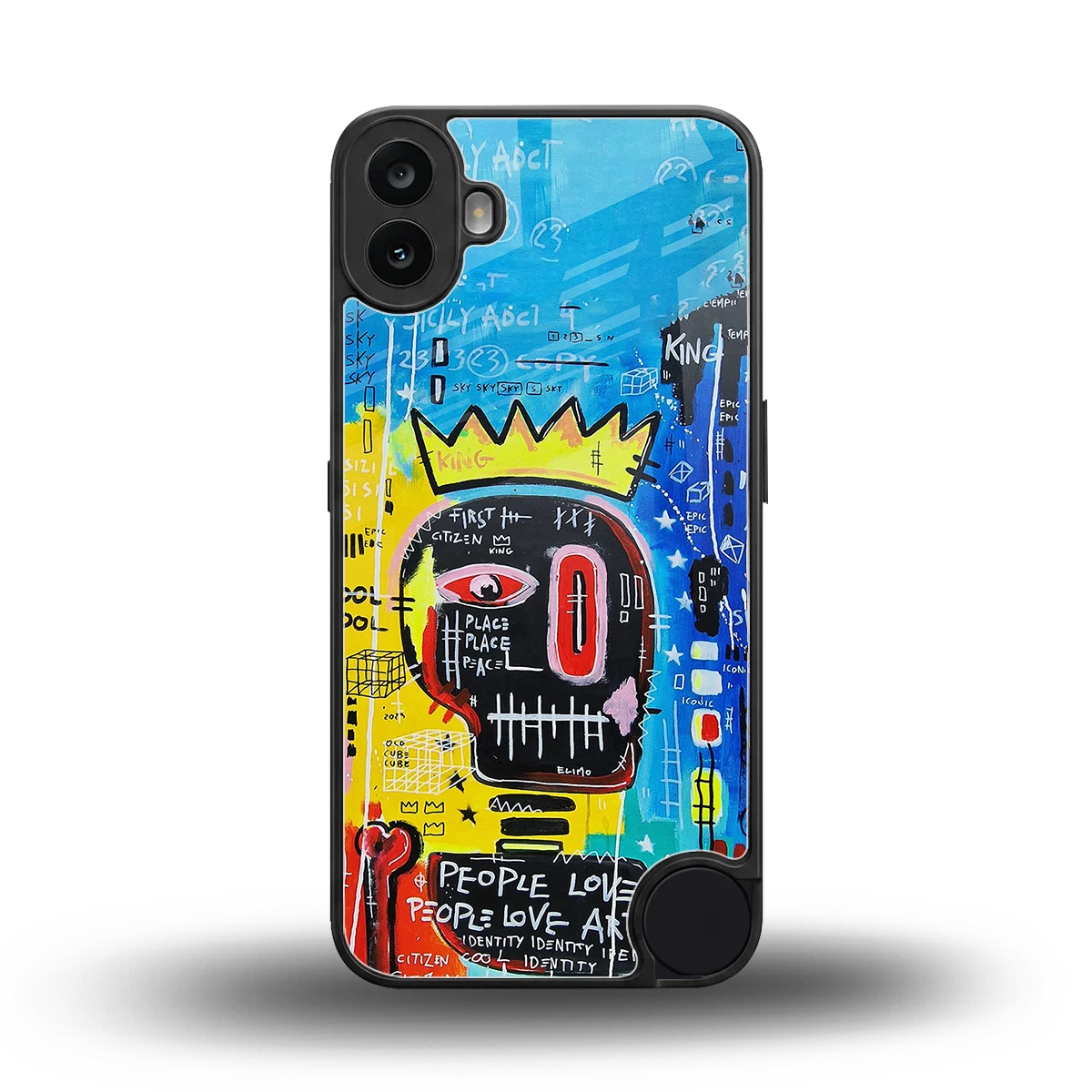 Royal Graffiti back phone cover | glass case for cmf nothing phone 1