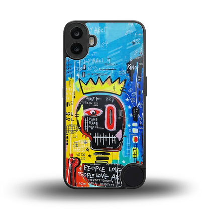 Royal Graffiti back phone cover | glass case for cmf nothing phone 1