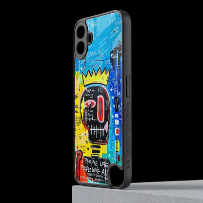 Royal Graffiti cmf nothing phone 1 mobile cover | shockproof glass phone case