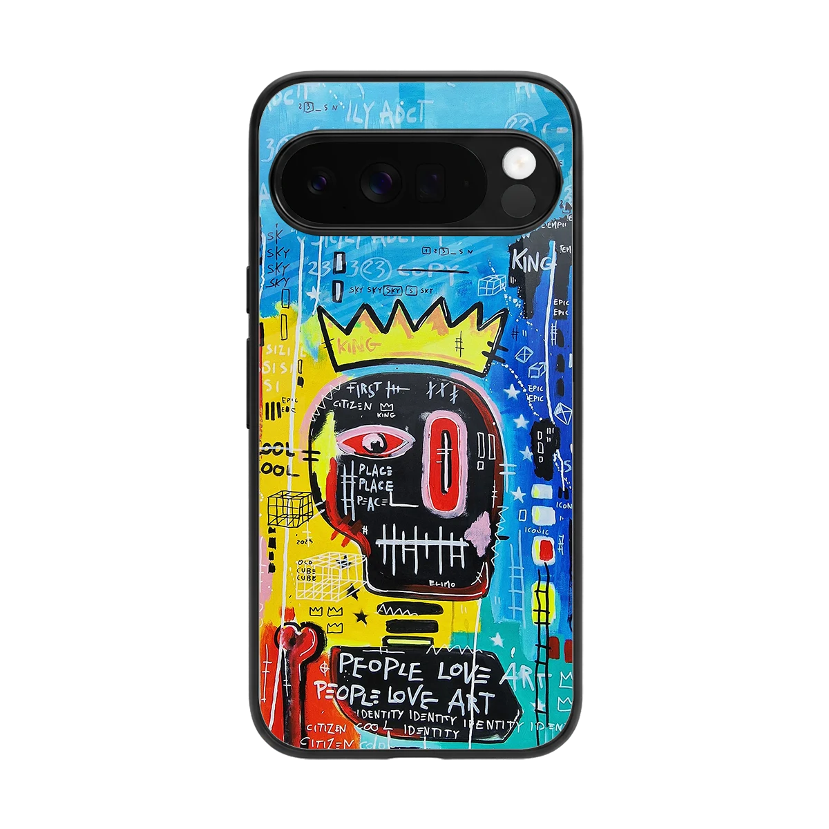 Royal Graffiti back phone cover | glass case for google pixel 10 pro xl
