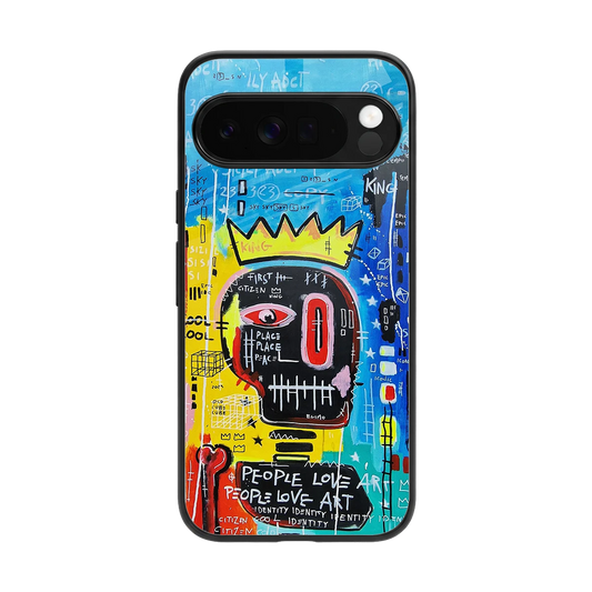 Royal Graffiti back phone cover | glass case for google pixel 10 pro xl