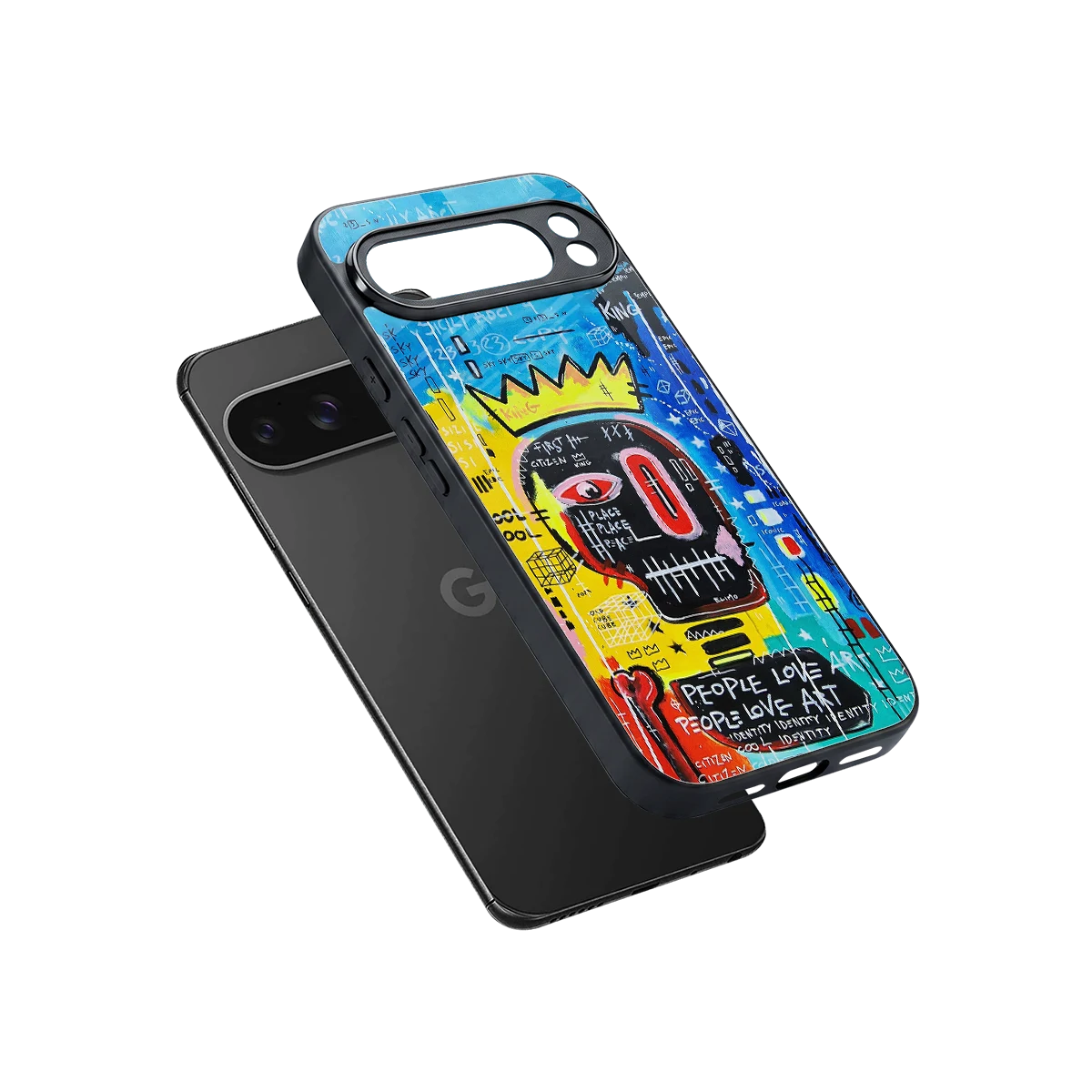 Royal Graffiti sleek google pixel 10 pro xl cover with tempered glass back and TPU edges