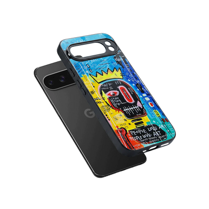 Royal Graffiti sleek google pixel 10 pro xl cover with tempered glass back and TPU edges