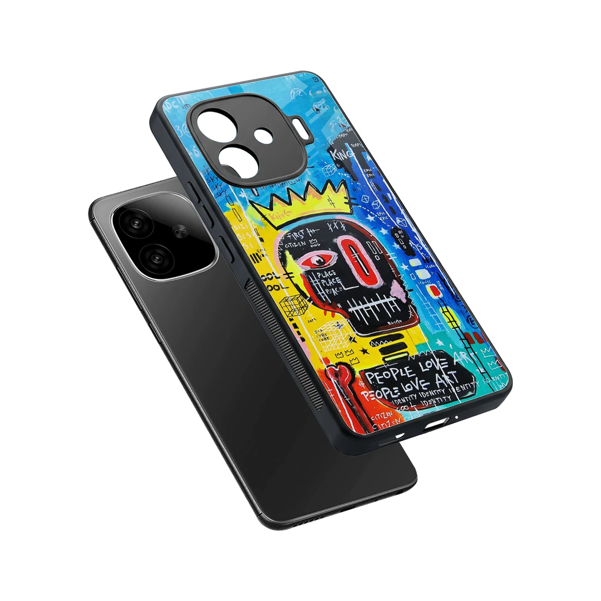 Royal Graffiti sleek iqoo neo 10r 5g cover with tempered glass back and TPU edges