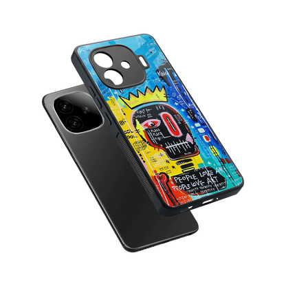 Royal Graffiti sleek iqoo neo 10r 5g cover with tempered glass back and TPU edges