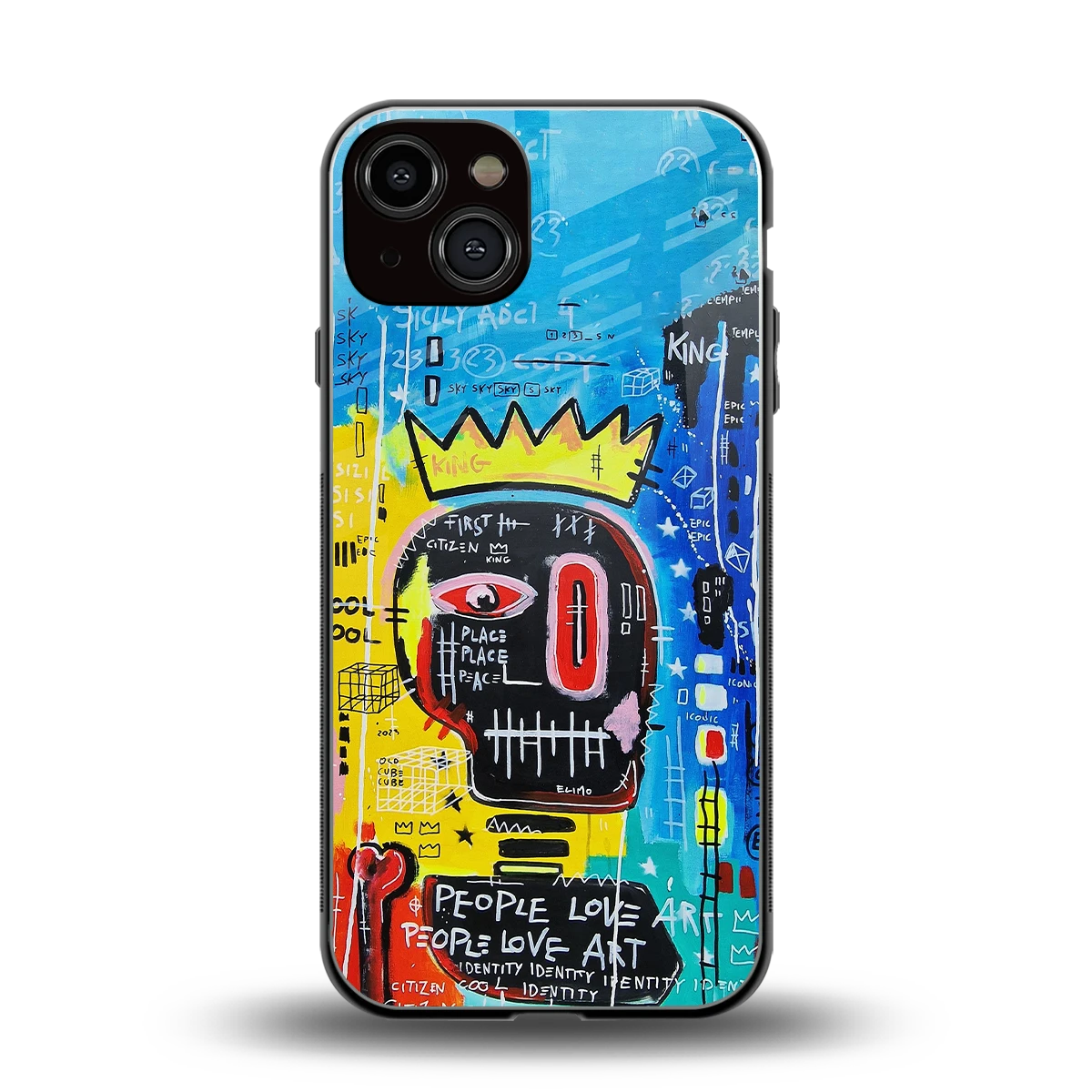 Royal Graffiti back phone cover | glass case for iphone 14