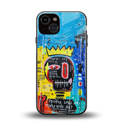 Royal Graffiti back phone cover | glass case for iphone 14