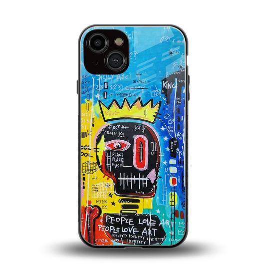 Royal Graffiti back phone cover | glass case for iphone 14
