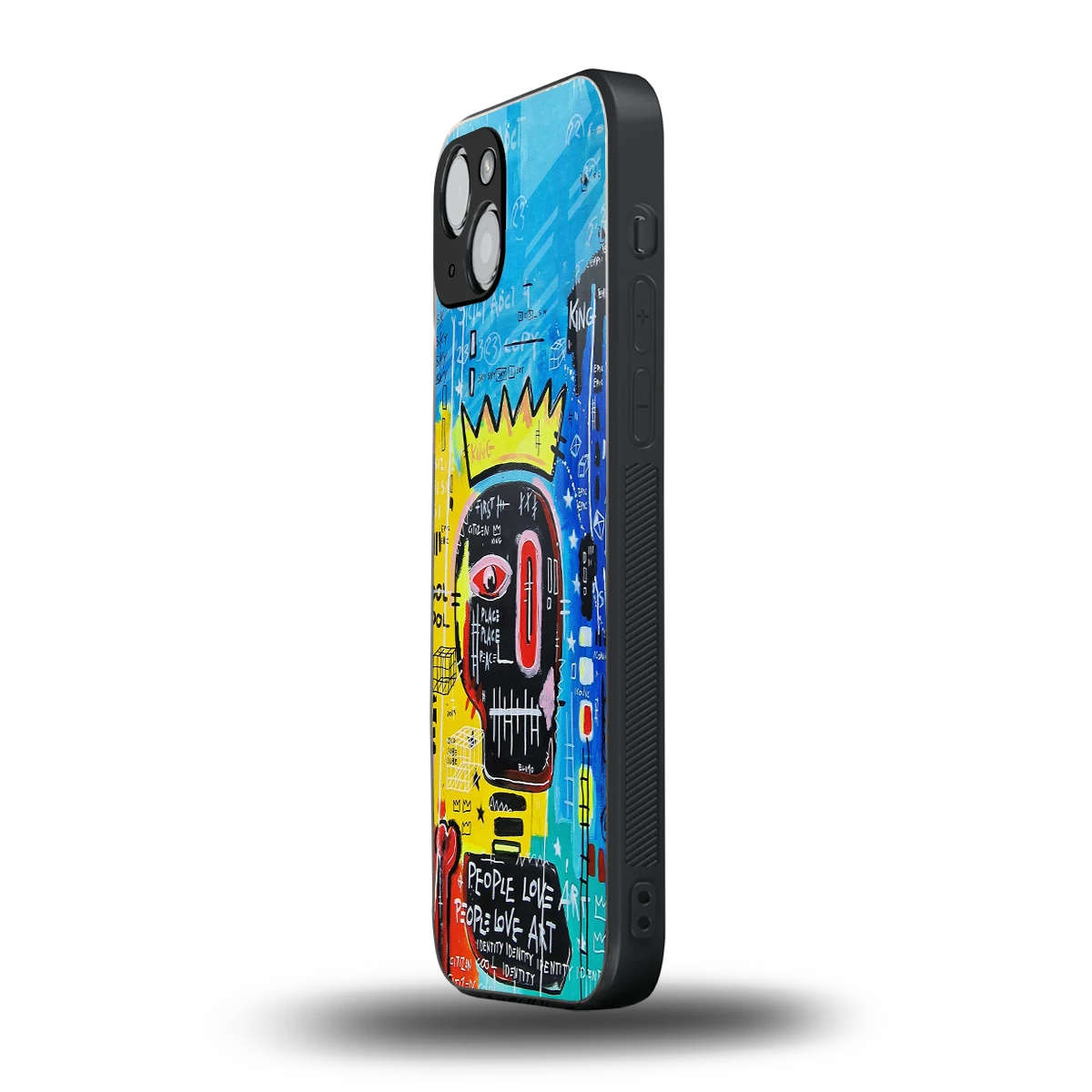 Royal Graffiti iphone 14 plus mobile cover | shockproof glass phone case