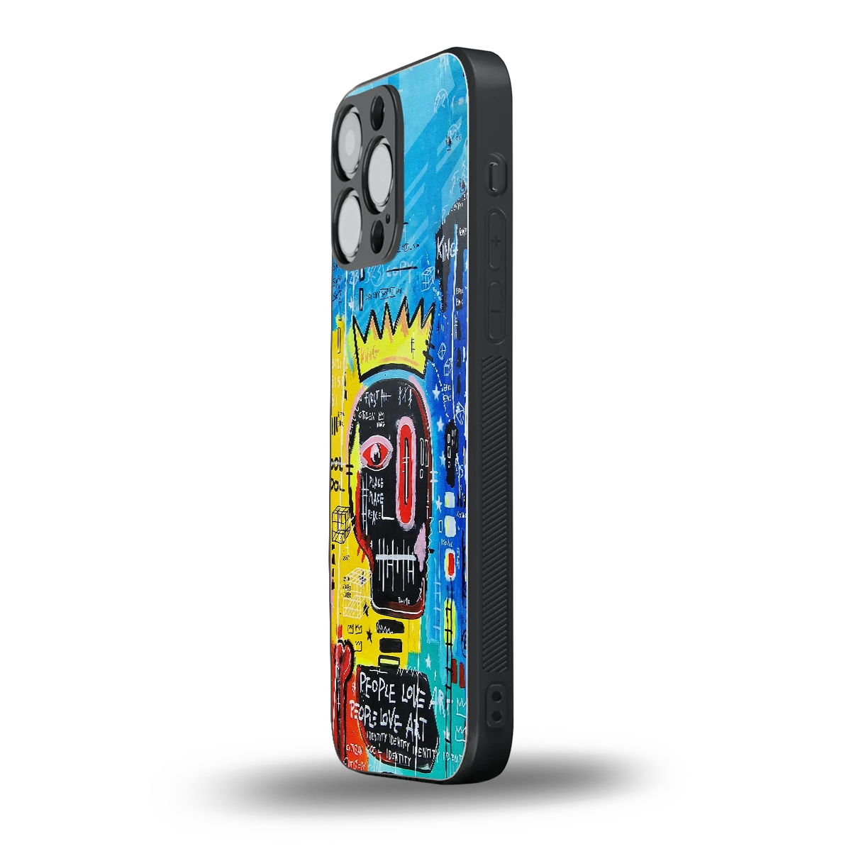 Royal Graffiti iphone 15 pro max mobile cover | shockproof glass phone case