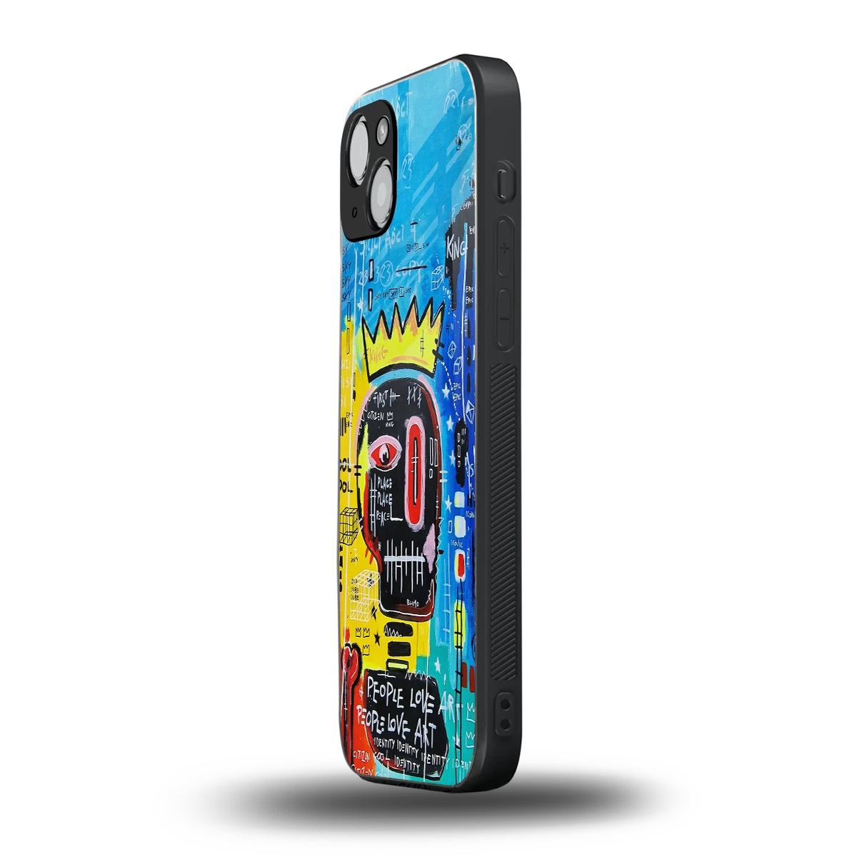 Royal Graffiti iphone 15 mobile cover | shockproof glass phone case