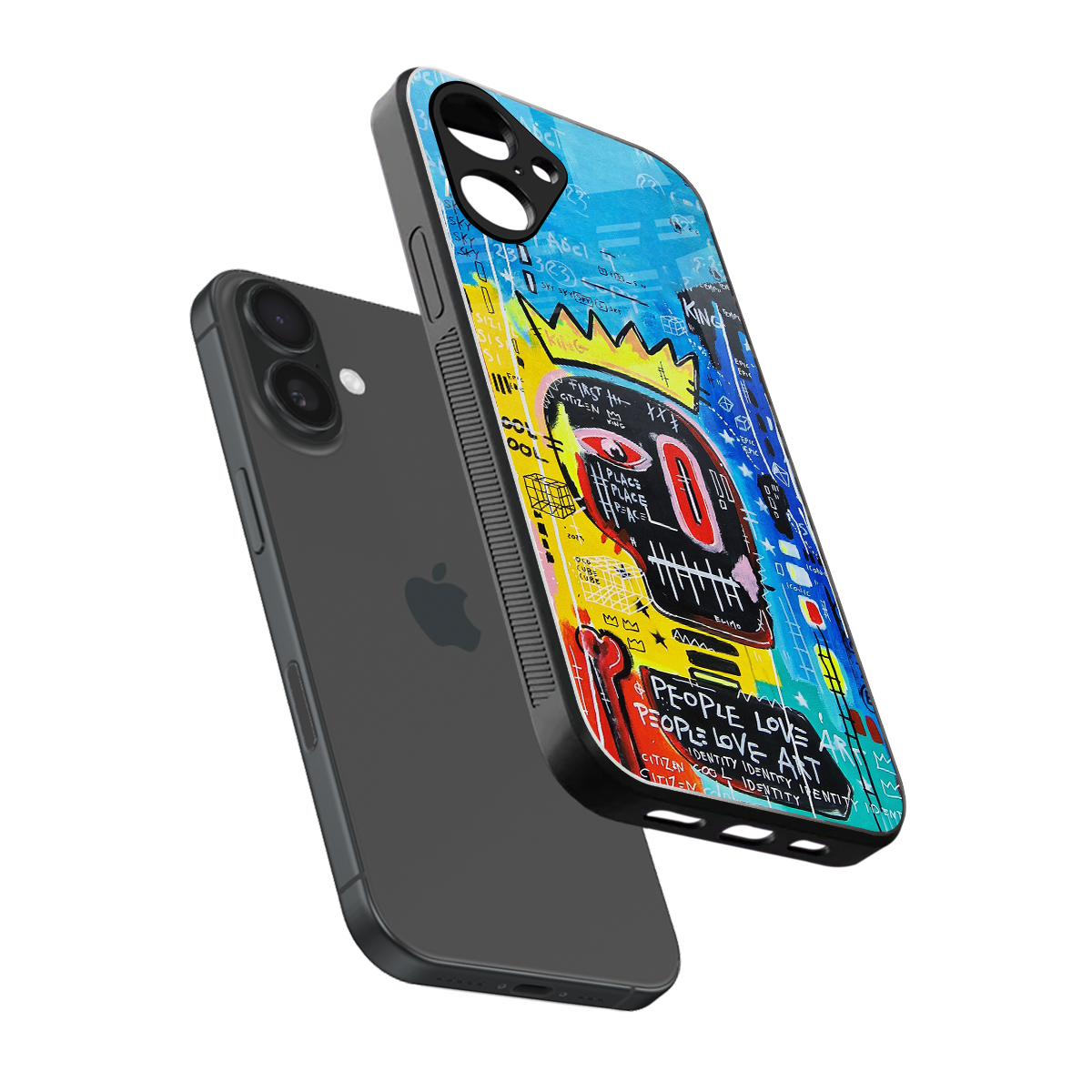Royal Graffiti Phone Case for Iphone 16 | Glass Case