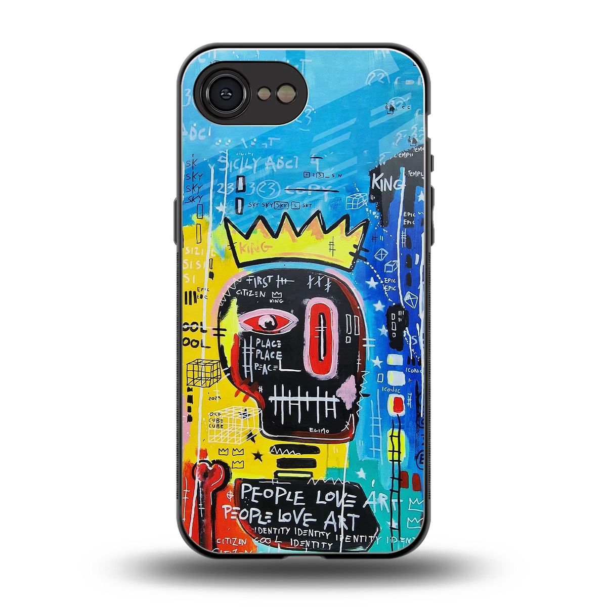 Royal Graffiti back phone cover | glass case for iphone 16e
